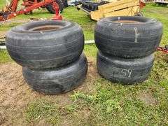 (4) 50x21.0-20 Floatation Tires on 10 Bolt Rims, Air Plane Tires, 30PR