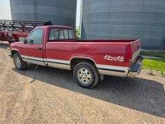 1991 Chevrolet Silverado 1500, 4x4, Single Cab Pickup with 8’ Box, V8 Engine, 5 Speed Manual Transmi