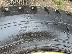 (2) 8.25 x 20 Tires on 6 Bolt Rims