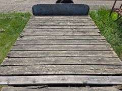 Home Made Tri Axle Trailer, 24’ Long, 8’ Wide, Has 2 Point or 2 5/16” Ball, Heavy Duty