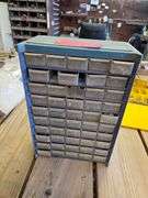 50 Compartment Nut and Bolt Holder with Misc Contents