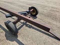 Lindsey Home Made 4 Wheel Header Trailer, 28’ Total Length, Made for 25’ Head, 14” Tires on 5 Bolt R