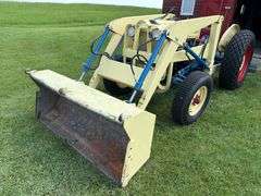 1963 Ford 4130 Industrial Tractor with Loader and 6’ Blade, 13.6-28 Diamond Tread Tires, Unknown Act