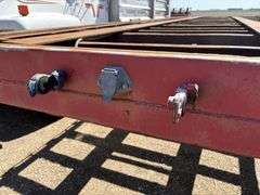 1981 Hobbs 96”x42’ Flatbed Semi Trailer, Tandem Axle, Spring Ride, 11R24.5 on Steel Budd, Side Box, 