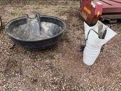 Poly Auger Hopper, 10” Auger Chute