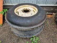 (2) 7.50 x 16 Single Rib Tires on 6 Bolt Rims