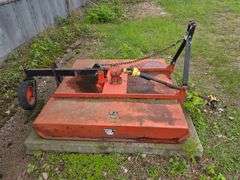 United Farm Tools 3pt Rough Cut Mower, 5’, 540 PTO, Single Rear Tire, SN: 12092
