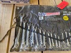 22 Piece Standard and Metric Wrench Set