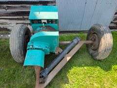 ONAN PTO Driven Alternator on 2 Wheel Cart, 120 and 240 Volt
