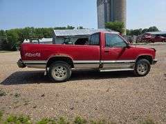 1991 Chevrolet Silverado 1500, 4x4, Single Cab Pickup with 8’ Box, V8 Engine, 5 Speed Manual Transmi