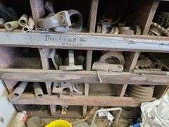 Wood Rack 35” x 76” x 12” with Assortment of Misc Items