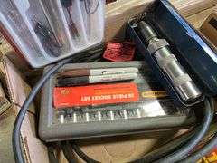Socket Set, Stapler, T-Handle and Hex Key Set