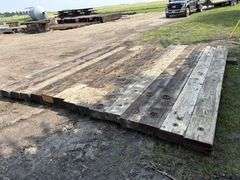 (15) 6”x12” Creosote Treated Bridge Planks, various lengths, 11’-15.5’, used
