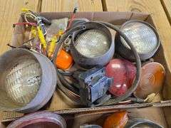 Assortment of Older Head Lights and Amber Lights