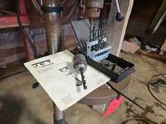 17” Jet Model JDP-17MF Drill Press with Misc Bits