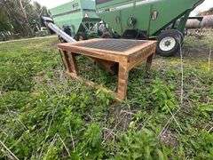 Drive Over Dump Pit with 14’ Auger, Pit Size 5’ x 5’ Grate, 5’7” x 8’ Platform, 40” Tall