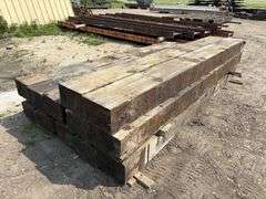 (12) 9”x13” x12’ Creosote Treated Bridge Beams, used