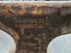 Sieg Iron Co Davenport, IA 130lb Anvil, (2) #’s on it, 181 and 21753, See Photos