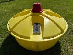 QLF 4 Wheel Cattle Lick Tank, Approx. 6’ Diameter