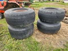 (4) 50x21.0-20 Floatation Tires on 10 Bolt Rims, Air Plane Tires, 30PR