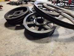 5 Assorted Belt Pulleys