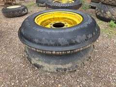 (2) 7.50 x 20 Single Rib Tires on 8 Bolt Rims