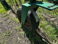 12 Wheel in Line Rake, New Tires, Adjustable Width