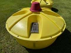 QLF 4 Wheel Cattle Lick Tank, Approx. 6’ Diameter