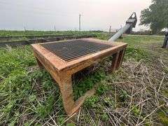 Drive Over Dump Pit with 14’ Auger, Pit Size 5’ x 5’ Grate, 5’7” x 8’ Platform, 40” Tall