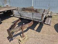 2 Wheel Trailer with Hydraulic Hoist, 6’ x 9’, Wood Floor, 6 Bolt Hubs