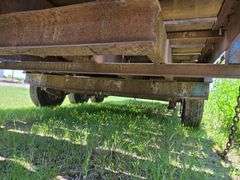 Home Made Tri Axle Trailer, 24’ Long, 8’ Wide, Has 2 Point or 2 5/16” Ball, Heavy Duty