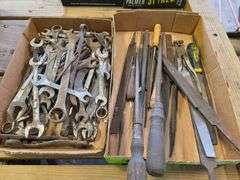 Large Assortment of Older Wrenches and Hand Files