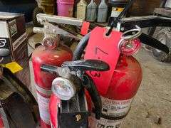 Assortment of Fire Extinguishers, Some Might Need Charging
