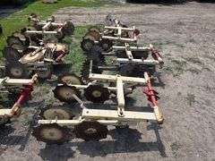 Rolling Shields off a K+M Cultivator, Made by Tebben Manufacturing