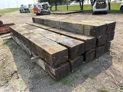 (12) 9”x13” x12’ Creosote Treated Bridge Beams, used