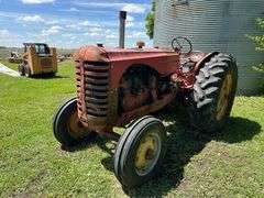 Massey Harris Model 55 Wide Front Tractor, 18.4 x 34 Rears, 7.50 x 18 Fronts, 540 PTO, Engine is Loo