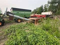 Drive Over Dump Pit with 14’ Auger, Pit Size 5’ x 5’ Grate, 5’7” x 8’ Platform, 40” Tall
