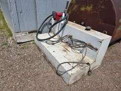 L-Shaped Pickup Fuel Tank with 20 Gallon 12 Volt Hi Flow Fill-Rite Pump, Automatic Shut off Nozzle