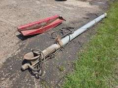 6” Gravity Box Drill Fill, Hydraulic Drive, Brush Auger