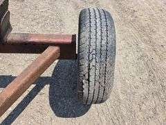 Lindsey Home Made 4 Wheel Header Trailer, 28’ Total Length, Made for 25’ Head, 14” Tires on 5 Bolt R