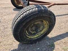 Lindsey Home Made 4 Wheel Header Trailer, 28’ Total Length, Made for 25’ Head, 14” Tires on 5 Bolt R