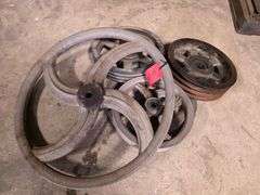 5 Assorted Belt Pulleys