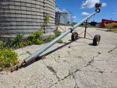 Misc 6” Auger with Electric Motor, Approx 14’, Untested