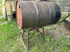 30 Gallon Fuel Barrel on Stand
