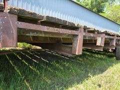 Home Made Tri Axle Trailer, 24’ Long, 8’ Wide, Has 2 Point or 2 5/16” Ball, Heavy Duty