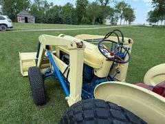1963 Ford 4130 Industrial Tractor with Loader and 6’ Blade, 13.6-28 Diamond Tread Tires, Unknown Act