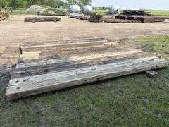 (15) 6”x12” Creosote Treated Bridge Planks, various lengths, 11’-15.5’, used