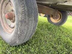 Flat Rack on Mn 4 Wheel Gear, Wood Deck, 8’x16’
