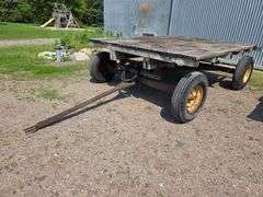 4 Wheel Trailer with Hydraulic Hoist, 8’ x 10’, Wood Floor, 6 Bolt Hubs