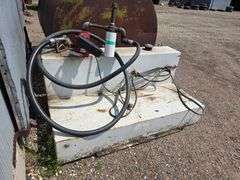 L-Shaped Pickup Fuel Tank with 20 Gallon 12 Volt Hi Flow Fill-Rite Pump, Automatic Shut off Nozzle
